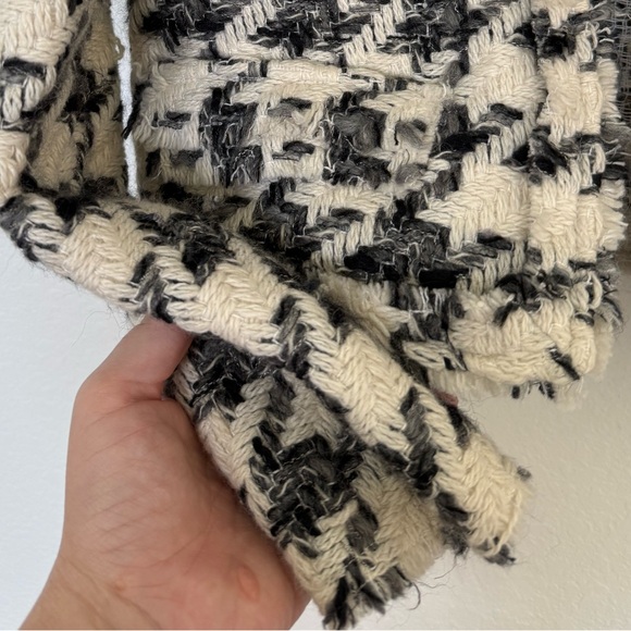 IRO Tweed Houndstooth Jacket Small Black and White - Picture 5 of 9